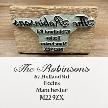 Personalised Address Stamp ~ Calligraphy, 8 of 8