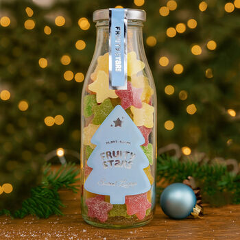 Festive Jar Duo – Fruity Stars And Reindeer Treats Gift Set, 3 of 3