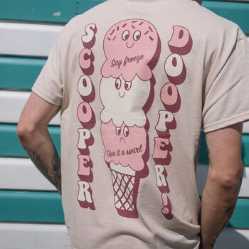super dooper looper t shirt
