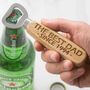 Personalised Father's Day Established Wooden Bottle Opener, thumbnail 1 of 2