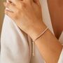 Sterling Silver Drawstring Bead Bracelet, thumbnail 4 of 7
