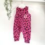 Pink Leopard Pattern Baby Romper, thumbnail 3 of 6