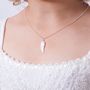 Sterling Silver Beatrix Angel Wing Necklace, thumbnail 6 of 6