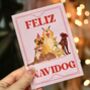 Feliz Navidog, Christmas Card, thumbnail 1 of 6