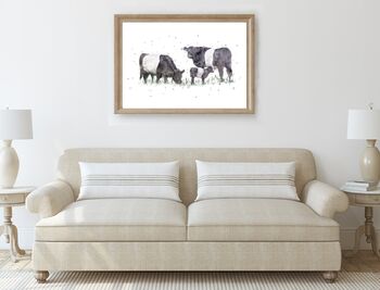 Belted Galloway Cow Print, 5 of 5