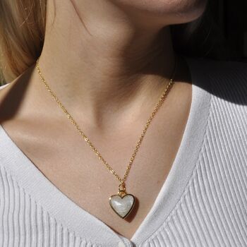 50th Birthday Crystal Heart Pendant Necklace Gift For Her, 8 of 8