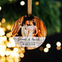 First Christmas Married Personalised Photo Bauble, thumbnail 11 of 11