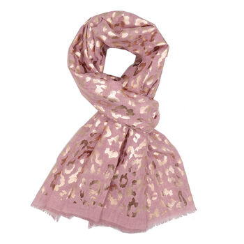 Sparkly Leopard Print Scarf, 7 of 8