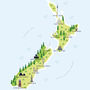 Map Of New Zealand Print, thumbnail 2 of 2