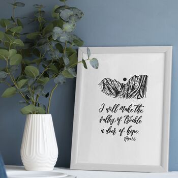 A Door Of Hope Print Hosea Two:15 Christian Print, 3 of 4