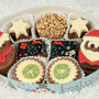 Christmas Oval Festive Themed Luxury Belgian Chocolates, thumbnail 3 of 3