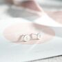Sterling Silver Contemporary Initial Earrings, thumbnail 1 of 3