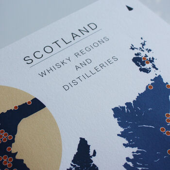 Scotland Whisky Regions And Distillery Map, 2 of 9