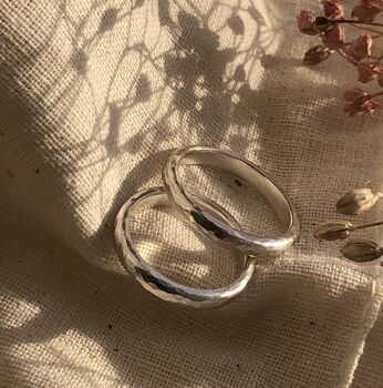 Textured Wedding Band Or Stacking Ring, 3 of 8