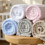 Personalised Pink Embossed Baby Blanket, thumbnail 2 of 12