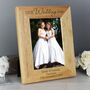 Personalised 'Our Wedding Day' Wooden Photo Frame, thumbnail 2 of 4