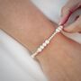 Sterling Silver Freshwater Pearl Bridal Bracelet, thumbnail 1 of 3