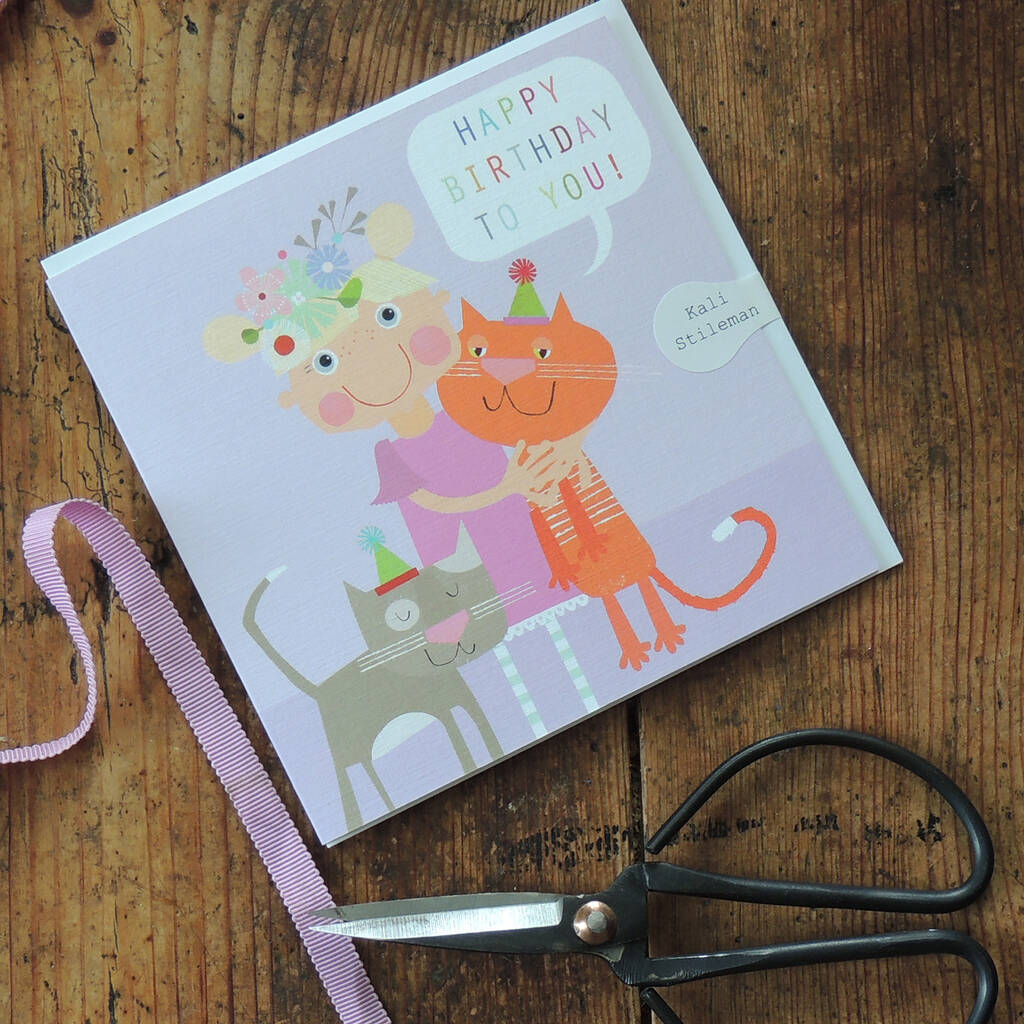 Happy Birthday Kittens Card By Kali Stileman Publishing ...