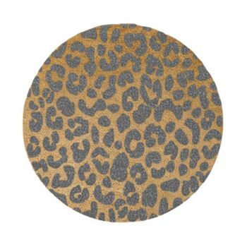 Circular Leopard Print Doormat, 4 of 4
