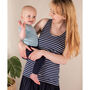 Navy With White Stripes Breastfeeding Vest, thumbnail 1 of 3