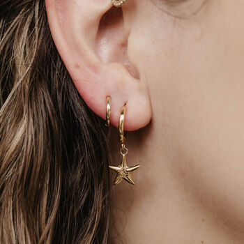 Starfish Hoop Earrings, 7 of 8