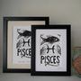 Pisces Star Sign Personalised Print, thumbnail 3 of 3