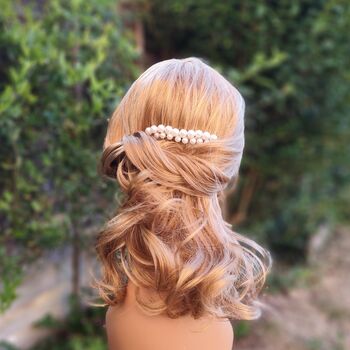 Pearl Bridal Hair Comb For Weddings, 10 of 13