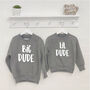 Big Dude Lil Dude Kids Sweatshirt Set, thumbnail 2 of 2