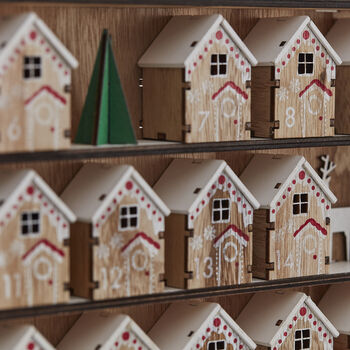 Fill Your Own Wooden House Advent Calendar, 3 of 3