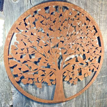 Rusted Heart Tree Wall Plaque Lo104, 5 of 6