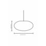 Callisto Gold Oval Ceiling Light, thumbnail 5 of 6