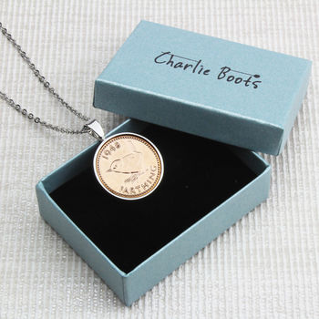 1943 80th Personalised Farthing Necklace, 8 of 10