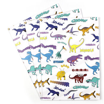 Dinosaur Words Wrapping Paper, 2 of 3