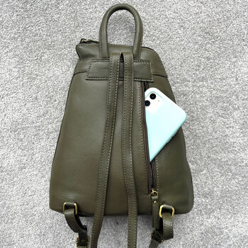 Women's Genuine Leather Backpack, 9 of 10