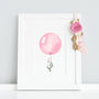 Personalised Rose Pink Balloon For Girl's Bedroom, thumbnail 1 of 10
