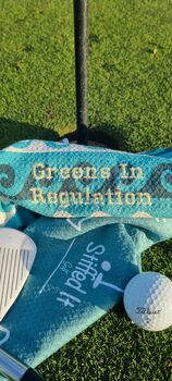 Personalised Greens In Regulation Golf Towel, 5 of 5