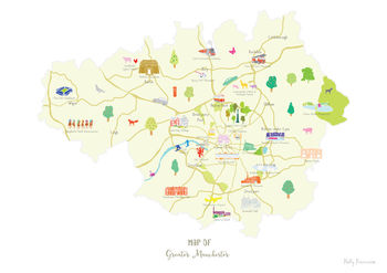 Map Of Greater Manchester, 7 of 8