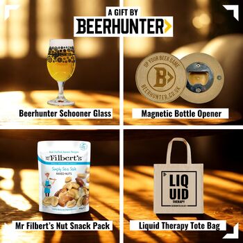 Personalised Ipa Happy Birthday Craft Beer Gift Set With Glass And Snack, 5 of 5