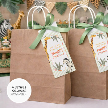 Safari Theme Party Bags For Kids Jungle Animal Birthday, 5 of 10