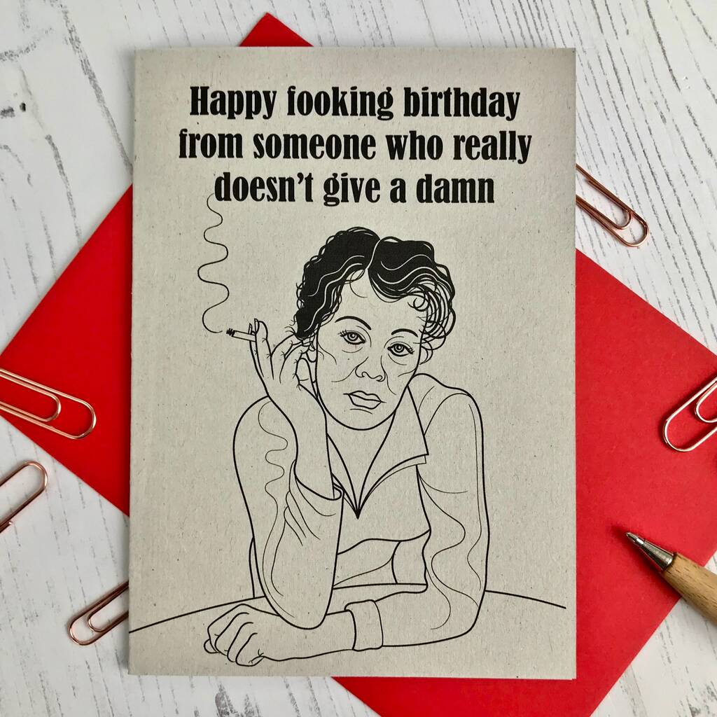 Fooking Birthday Card By Adam Regester Design | notonthehighstreet.com