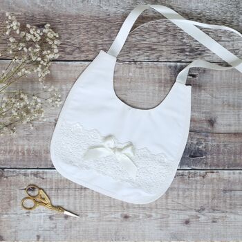 Silk And Tulle Christening Gown | Evelyn, 11 of 12