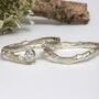 Diamond Organic Twig Solid Gold Engagement And Wedding Ring Set, thumbnail 2 of 10