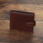 Personalised Brown Leather Wallet Trifold Rfid, thumbnail 2 of 10