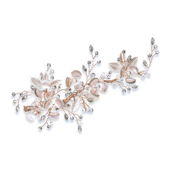 Silver, Gold Or Rose Gold Plated Bridal Hair Clip, 4 of 12