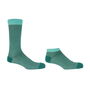 Lux Taylor Turquoise Luxury Crew And Trainer Men’s Socks, thumbnail 2 of 5