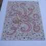 Red Octopus Marble Mosaic, thumbnail 5 of 5