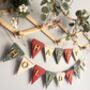 Handcrafted Wooden Christmas Tree Bunting Garland For Festive Home Decor, thumbnail 4 of 8