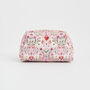 Penelope Floral Heart Pink Cosmetic Pouch, thumbnail 4 of 7