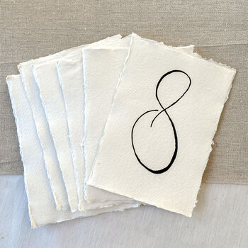 Handmade Cotton Rag Paper Torn Edges For Place Cards, 7 of 11