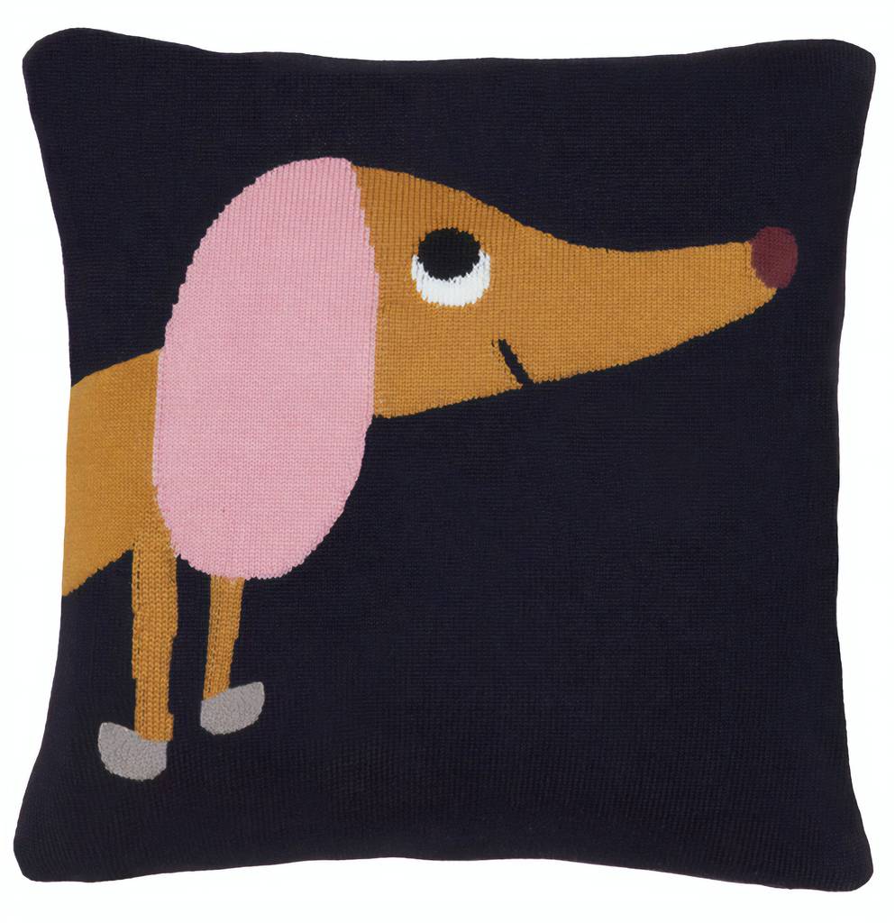 sausage dog shaped cushion